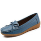 Women's Leather Shoes Single Shoes Tendon Sole Comfortable Work Shoes Non-slip Shoes Flat Casual Shoes Soft and Comfortable
