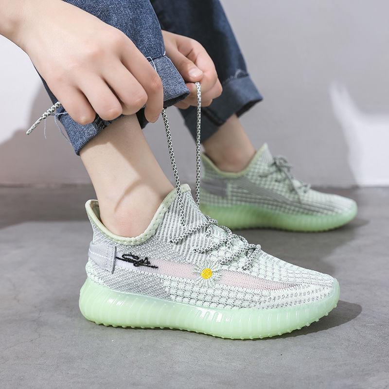 Female student casual mesh breathable sneakers summer ins flying shoes comfortable mesh shoes