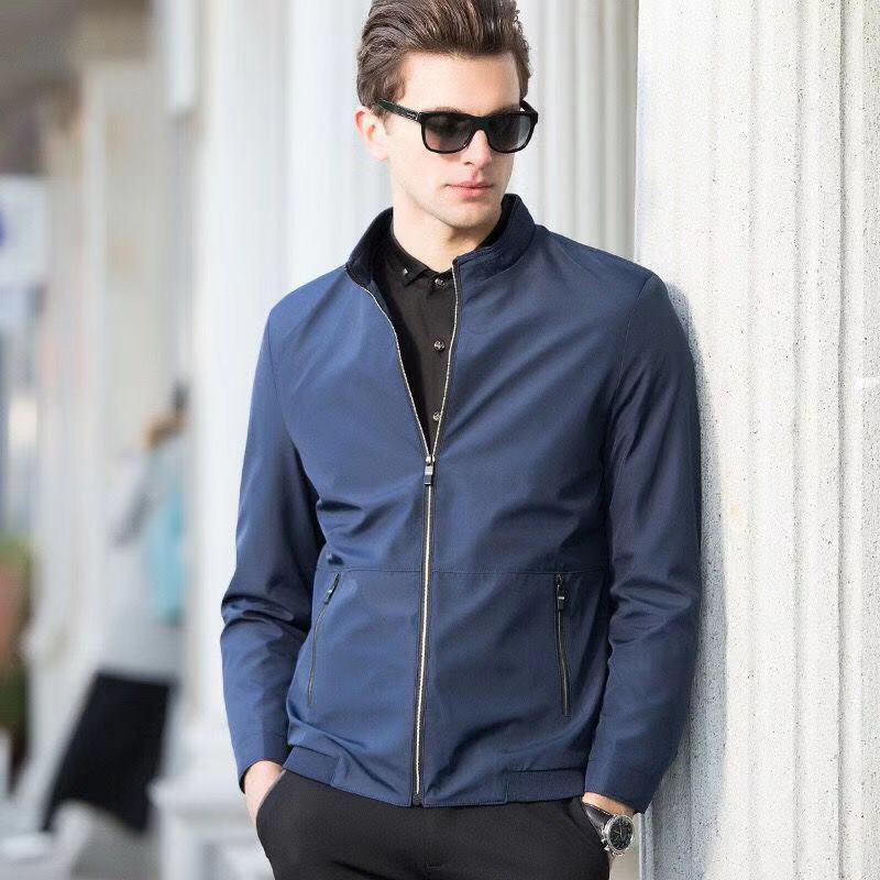 Bomber Casual Jacket Men  Autumn Outerwear Mandarin Sportswear Mens Jackets for Male Coats
