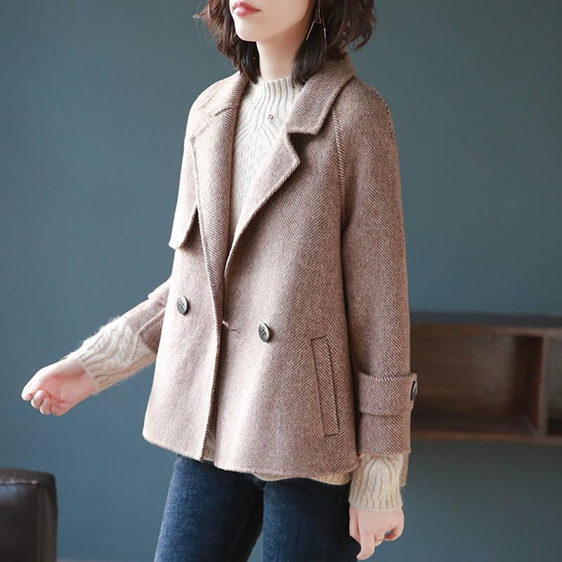 Jacket Autumn Winter Women Wool Coat Women's Wool Jacket Ladies Woolen Coat Winter Overcoat