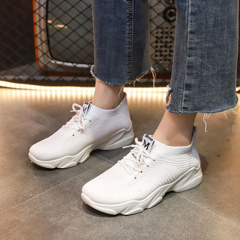 Spring Autumn Women Flat Platform Sneakers Women Breathable Mesh Sports Shoes Spring Ladies Sneakers