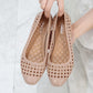 Sandals Ladies Hollow Soft Sole Casual Wear Hole Shoes Shallow Mouth Work Non-slip Beach Slope Heel Sandals and Slippers