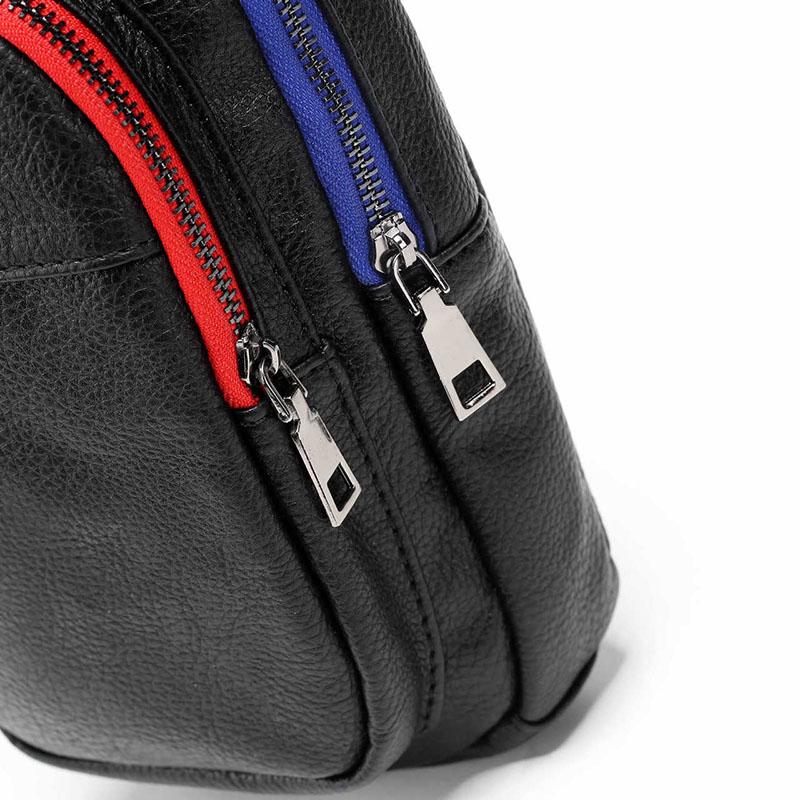 Colorblock Chest Bag Men Black Large Capacity Multi-pocket Crossbody Outdoor Sports Shoulder Bag
