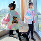 Girl Windproof and Warm Jacket Plus Velvet Thickened Western Style Autumn and Winter Clothes