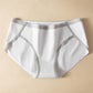 5Pcs/Set Women's Highly Elastic Large Size Causal Soft Briefs Spring and Summer Mid Waist Solid Color Seamless Cotton Panties