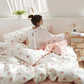 4pcs Cotton Bed Cover Bedding Sheet Sets Wedding Bed Sets