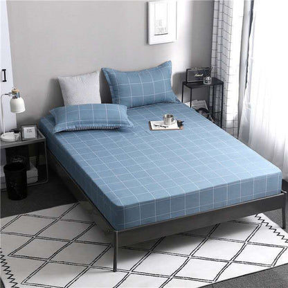 Modern Minimalist Brushed Mattress Protector Dustproof Non-slip Mattress Cover Single Piece Double Bedroom Bedding