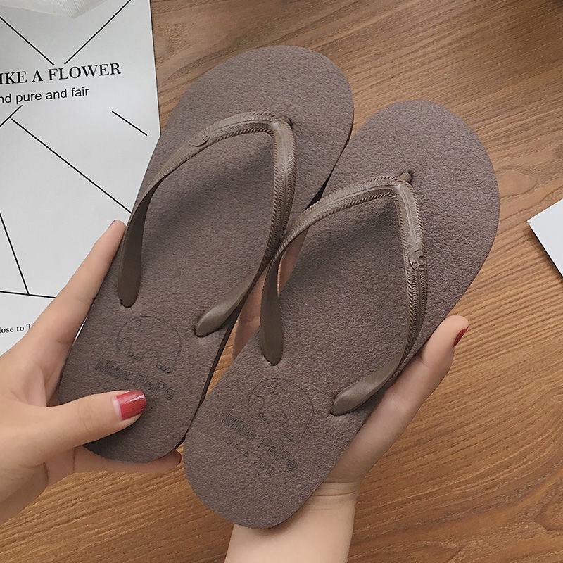 Slippers Women's Slippers Flip Flops Sandals Shoes Beach Casual Slipper Open Toe Flat Shoes Outside