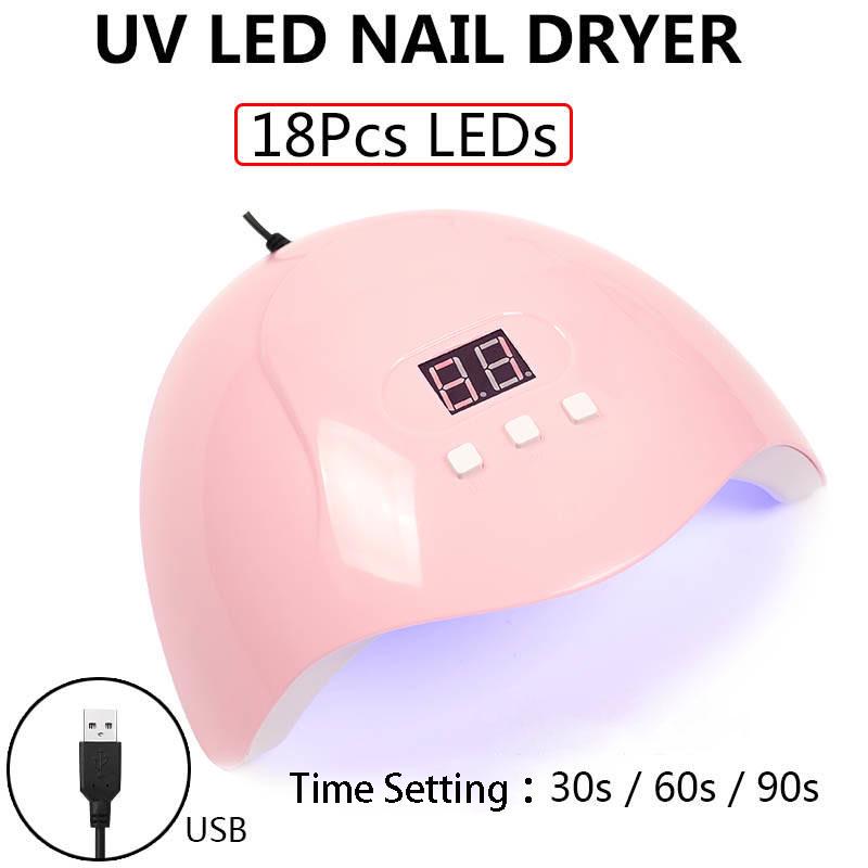 Nail Kit 45/48W LED UV Lamp nail dryer set Gel Nail Polish Set Nail Art Tool kit Manicure Set