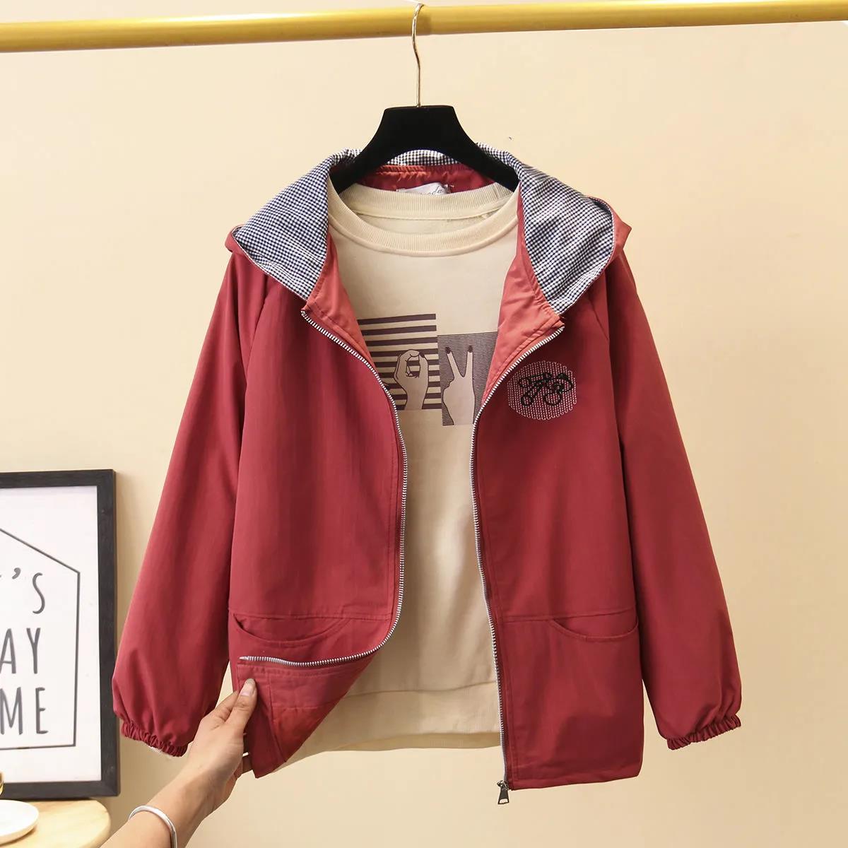 Spring and Autumn Large Size Ladies Baseball Clothes Short Jacket Loose Casual Jacket Top