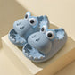 Children's Slippers Summer Boy Cartoon Dinosaur Thick Bottom Soft Bottom Non-slip Indoor Household Baby Children Parent-child Sandals and Slippers