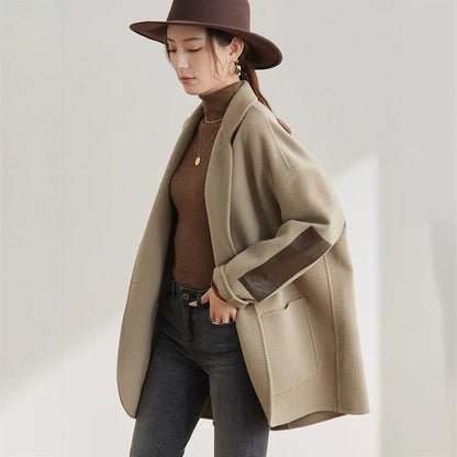 Woolen Coat Women's Autumn and Winter Short Suit Double-sided Plush Coat