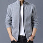 Autumn and Winter Men's Stand-up Collar Thick Sweater Loose Knit Cardigan Youth Fashion Casual Jacket