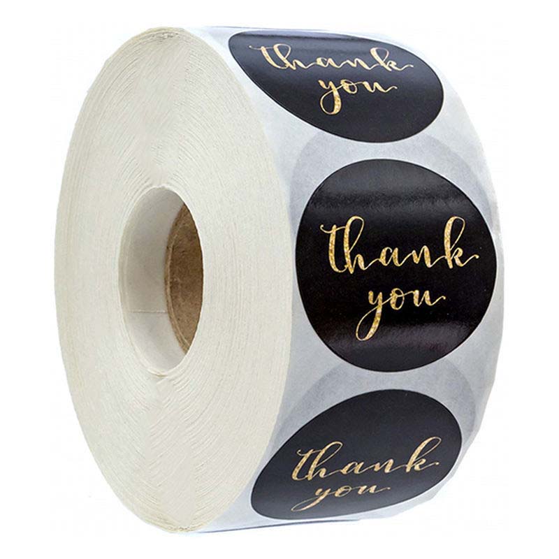 500 Sheets/roll Olive Branch Bronzing Gift Decoration Thank You Seal Stickers Personalized Creative Stickers Hand Account Stationery Labels