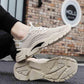 Plus Size 39-44 Fashion Summer Men Mesh Sneakers Low-top Running Basketball Shoes Outdoor Non-slip Sports Shoes Shockproof Shoes