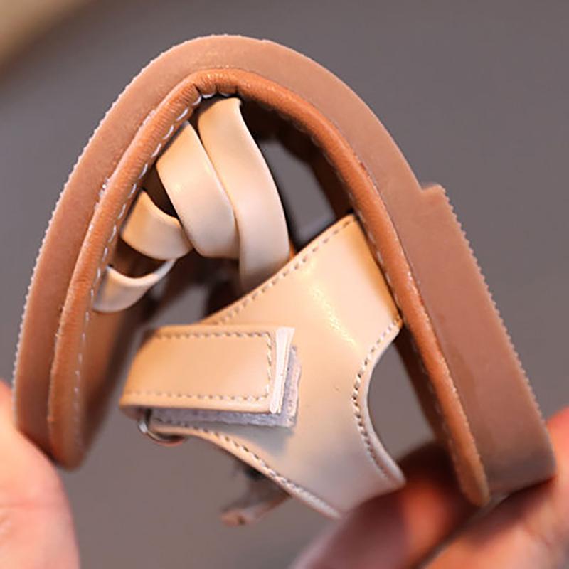 Girls Sandals Summer Princess Net Red Soft Bottom Children's Sports Roman Woven Children's Beach Shoes