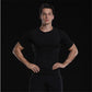 Men Summer  Casual Slim Tee Shirt Body Abdomen Waist Slimming Seamless Short-sleeved Men's Corset