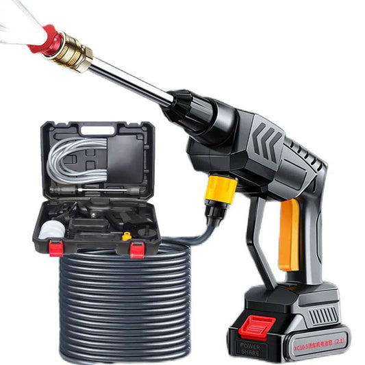 148VF Luxury Lithium Battery High Pressure Water Gun Set Car Washer Handheld Garden Sprinkler with Toolbox