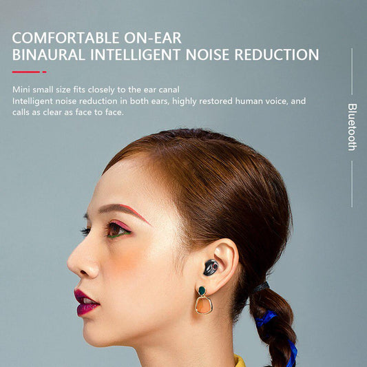 Bluetooth 5.0 TWS Wireless Earphones Mini Earbuds Stereo Headphones Waterproof with Mic Charging Box