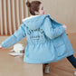 Autumn Winter Women Hooded Parka Jacket Short Thickened  Casual Loose Drawstring Windbreaker Jacket Plus Velvet Parka Coat