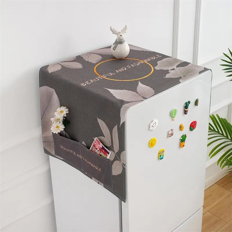 Refrigerator Hanging Bag Kitchen Storage Decoration Cloth Art Household Appliances Dust Cover