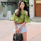Leather Shoulder Bag Women Crossbody Tote Bag Metal Pendant Hanging Ornament Handbags