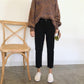 Wide Leg High Waist Hong Kong Flavor Jeans Female Korean Version Loose Spring and Autumn Retro Straight-leg Pants Trendy Thin and Wild High Trousers