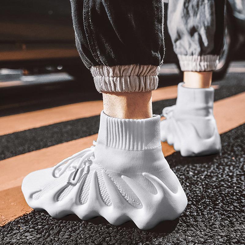 Korean Style Trendy All-match Socks Shoes Teen Student Trendy Shoes Men's High Top Sneakers