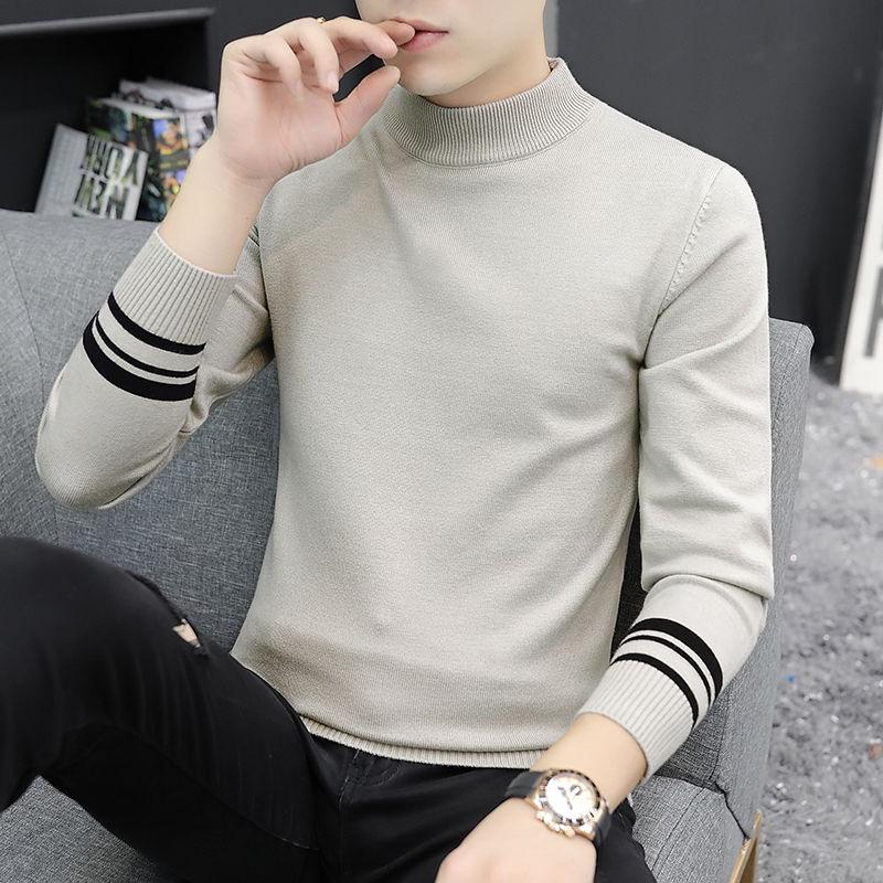 Fashion Brand Sweater Man Pullovers Warm Slim Fit Jumpers Knitwear Woolen Autumn Casual Mens Clothes