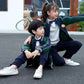 Kindergarten Uniforms Spring and Autumn Clothes Elementary School Uniforms Suits Children's Class Clothes Sportswear Green Two-piece Suit