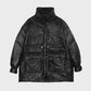 Pure Winter Lightweight Down Jacket Women Thick Warm Batwing Long Sleeve Loose Doudoune Pocket Ultra Light Duck Down