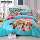 Flamingo Paisley Bedding Set Twin Queen King Size 4Pieces Floral Cotton Bedding Set 4pcs
