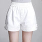 High Waist Shorts Women Summer Thin Section Fashion Slim Straight Casual Wide-legged Elastic Waist Outer Wear Women's Pants