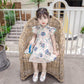 Girls Cheongsam Skirt Summer Dress Baby Girl Summer Style Hanfu Tang Suit Children Foreign Style Flying Sleeve Dress