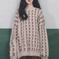 Retro Hooded Christmas Sweater Female Student Korean Loose Casual All-match Outer Wear Thick Autumn  Winter