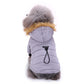 Winter Pet Dog Coats Jackets Hoodie Warm Clothes Fur Collar Small Dog Coats for Chihuahua French Bulldog Puppy Clothing Waterproof