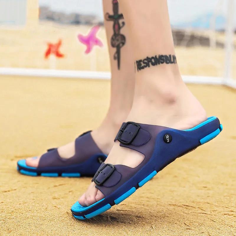 Summer Men's Slippers Breathable Man Sandals Plus Size Male Quick Dry Beach Shoes Flip Flops Sandalias