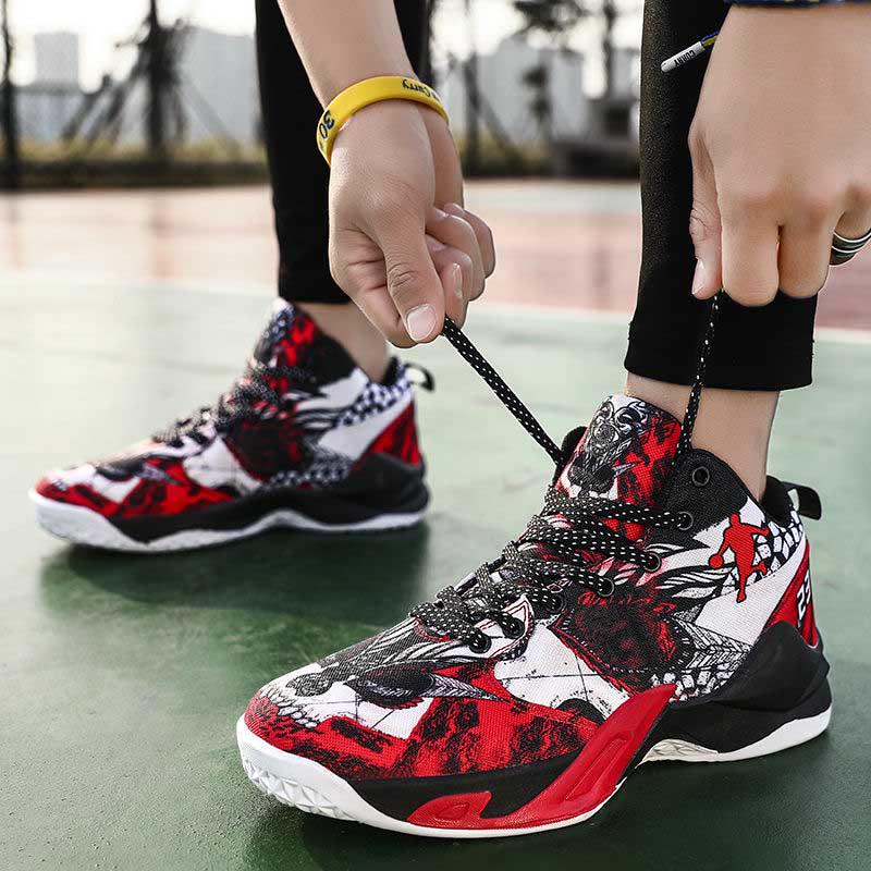 Women Mesh Sneakers Wear-resistant Basketball Shoes Deodorant Comfortable Outdoor Running Shoes