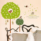 Fresh small tree children room flat decorative background mural wall stickers removable