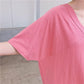 Large Size Slit T-shirt Dress Female Summer V-neck Loose Long Over-the-knee Open Back Long Dress
