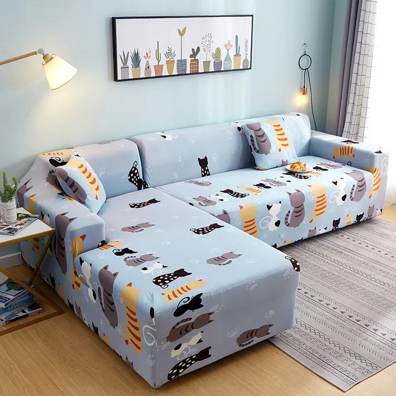 Seater Stretch Sofa Cover Sofa Protection Cover Soft And Machine Washable Multi-Color Optional Living Room Sofa Cover L-Shaped Armchair Cover