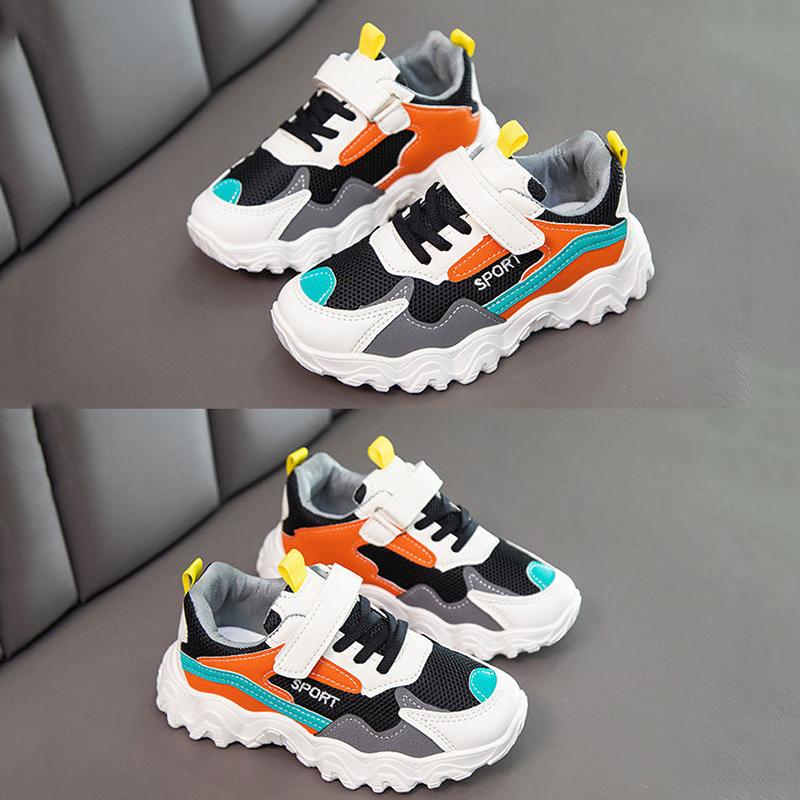 Universal Breathable Running Shoes for Boys and Girls All-match Comfortable Sneakers Spring Mesh Breathable Elementary School Shoes