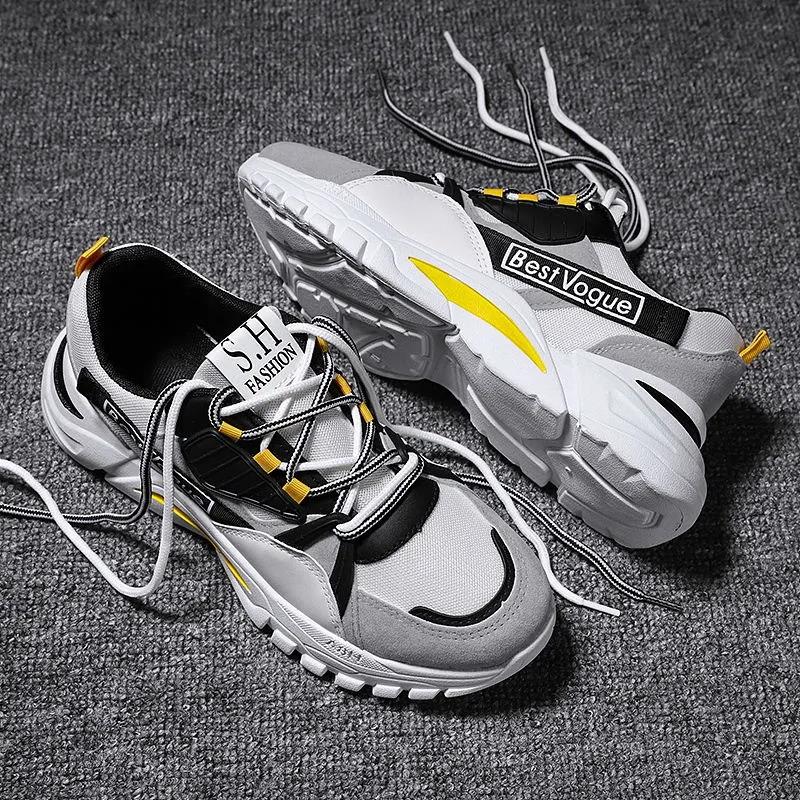 Summer Men's Sports Shoes Korean Style Trendy Old Shoes Casual Running Shoes All-match Student Casual Shoes