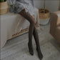 Women's Sexy Durable Leggings Thin Leggings Outerwear Gray Elastic Stepped Feet Stocks Female Tight Leg Socks See Through Pantyhose Fake Meat Lifelike