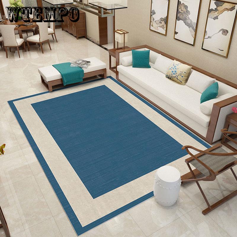 Carpet For Living Room Simple Modern Rug Pastoral Rectangular Full Piece Floor Mat Sofa