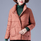 Women's Short Warm Down Jacket Winter Loose Jacket Down Jacket Casual Stand Collar Padded Jacket
