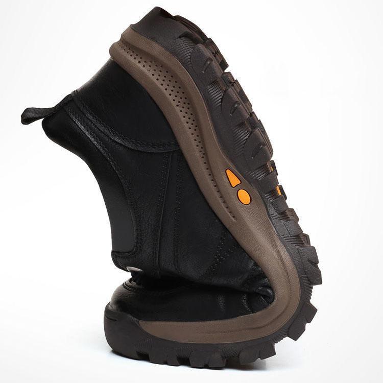 Men's Winter Cotton Shoes Plus Size Velvet Warm Casual Shoes Men's Non-slip Soft Bottom Shoes Outdoor Mountaineering Labor Protection Shoes