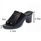 Summer Waterproof Platform Non-slip Thick Heel Sandals Middle-aged Mother Shoes Women's Breathable Mesh Sandals Flip Flops