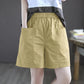 100% Cotton Shorts Women's Summer High Waist All-match Loose Five-point Casual Wide-leg Pants