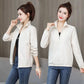 Double-lacing Belt Libuchi Autumn Women's Small Fragrant Wind Jacket Female Stand Collar Casual Loose Jacket Coat